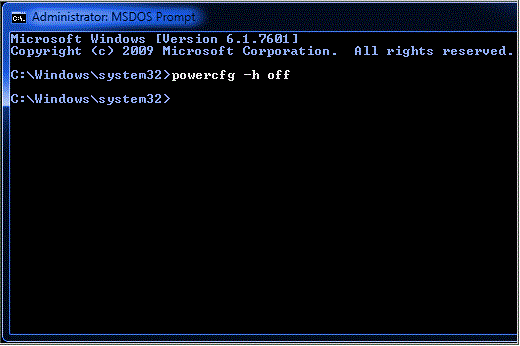 Command Prompt Window, Type Commands